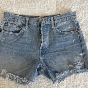 Agolde Parker long short in light denim